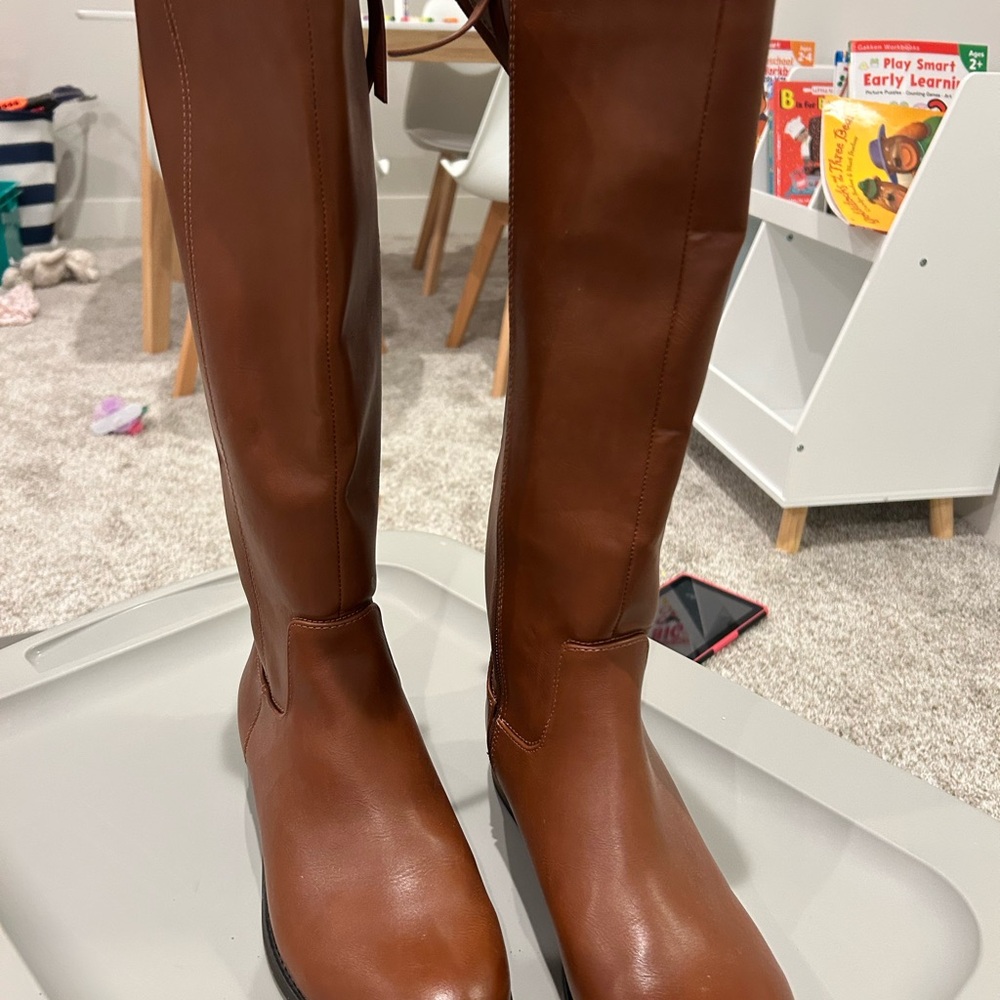 Universal Thread Brown Tall Riding Boots - Picture 2 of 5